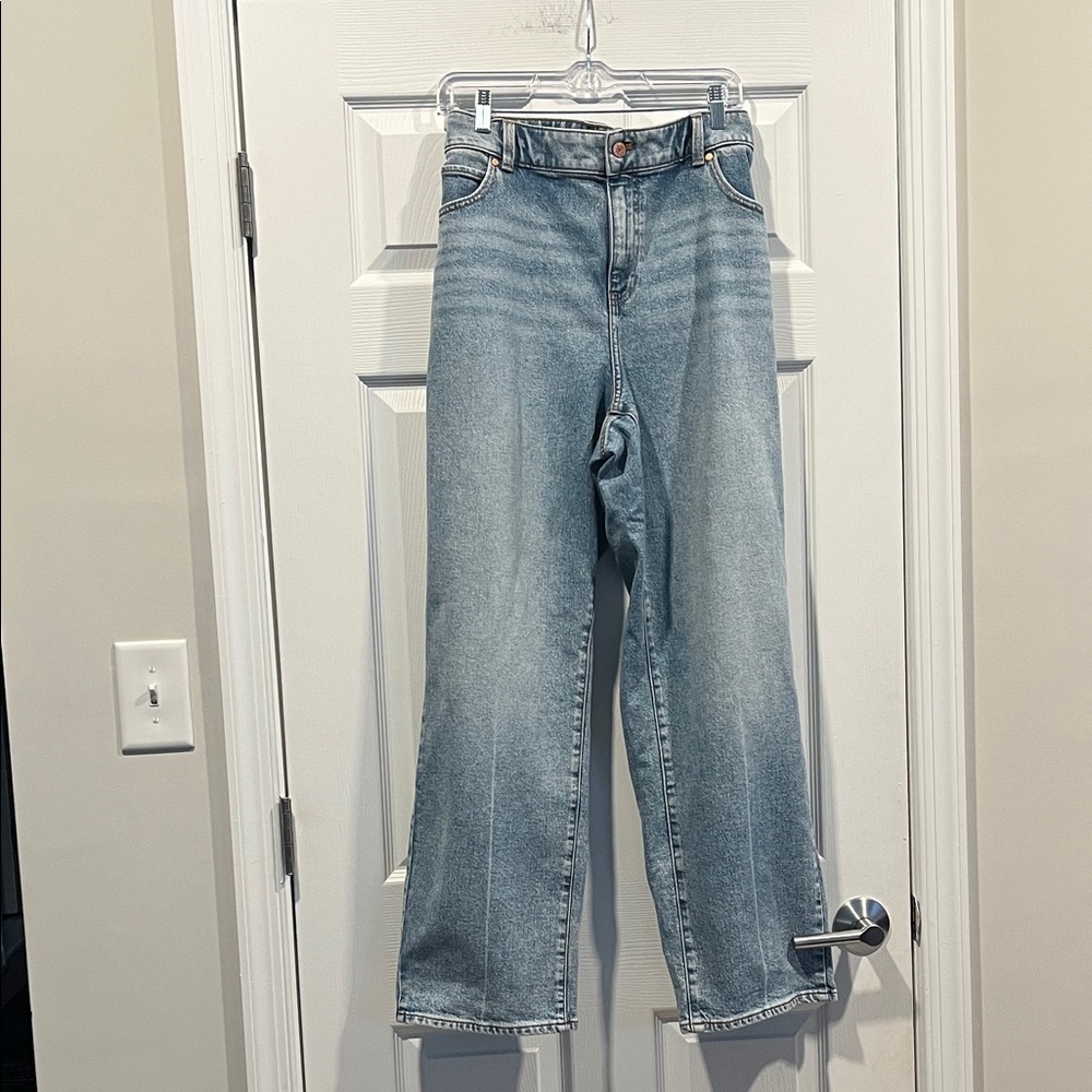 Talbots High Waist Relaxed Denim Blue‎ Straight Leg Jeans Size 18W